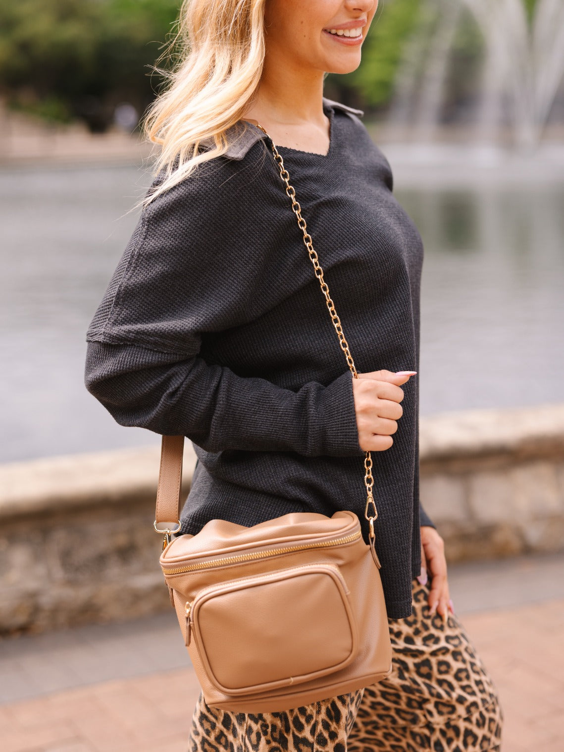 The Crosby Tan Bag
