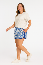 Go-Getter Shorts, Blue Floral