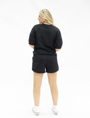 Butter Soft V-Neck Top, Black