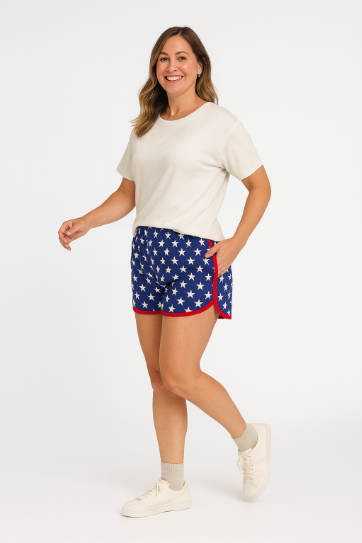 Go-Getter Shorts, Navy Stars