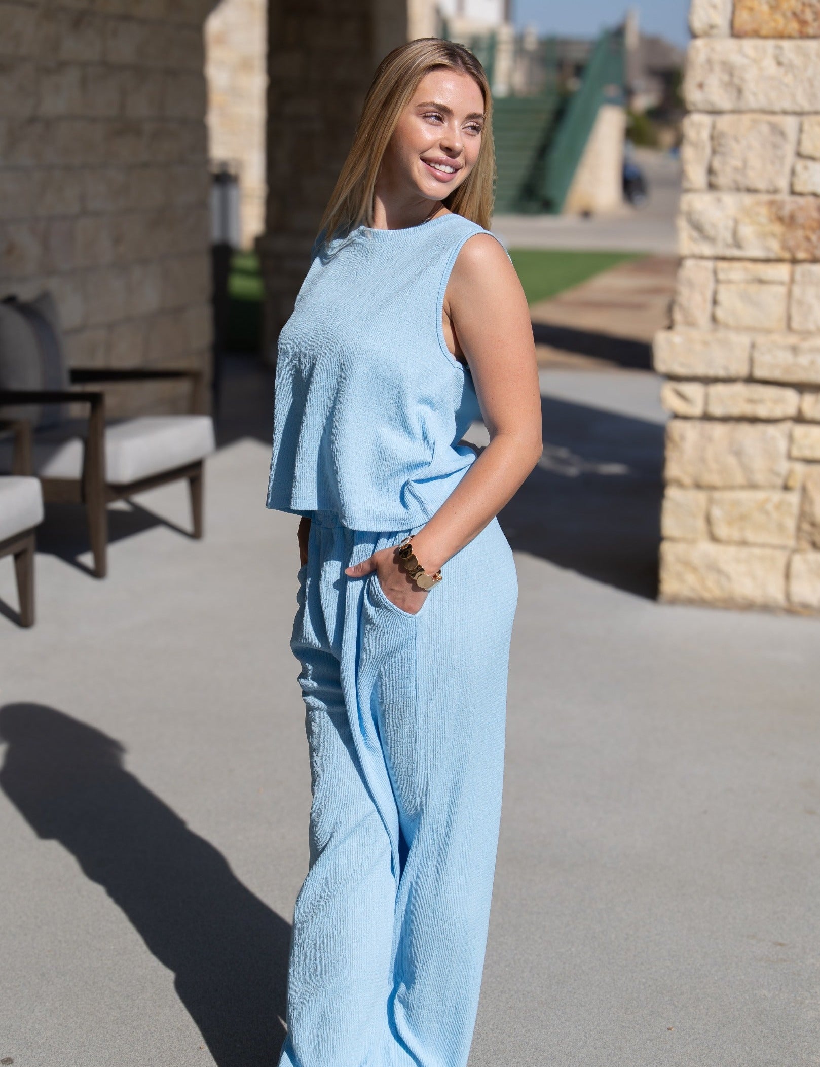 The Earhart Pants, Blue