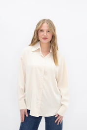 Kathryn Classic Button-Up, Ivory