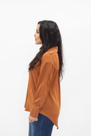 Kathryn Classic Button-Up, Rust