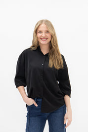 Kathryn Button-Up, Black