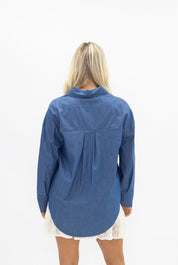 Kathryn Classic Button-Up, Chambray