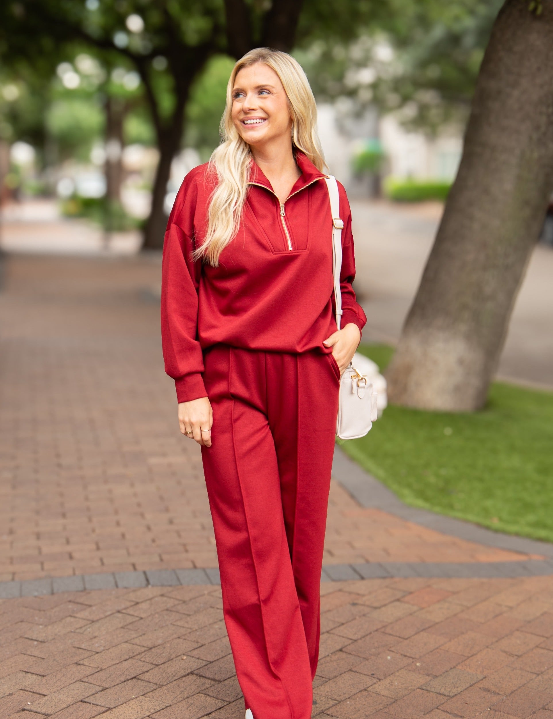 Perfect on the go Butter Soft Pants, Maroon