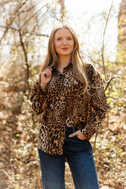 Kathryn Button-Up, Leopard
