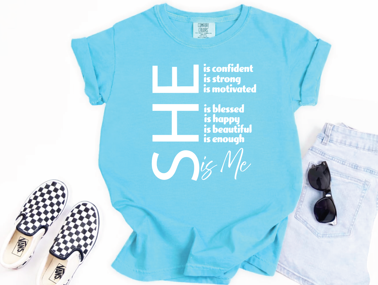 She is me T-shirt (Lagoon)