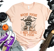 Hocus Pocus I Need Coffee To Focus Raccoon (collective)