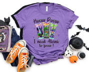 Hocus Pocus I need Alani to Focus Halloween Graphic Tee