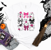 Cute Ghost w/Bows white Halloween  Graphic tee (collective)