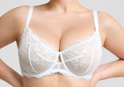 Sassy White Floral Lace Underwire Bra