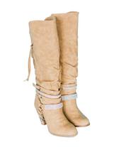Stacey Boots in Nude