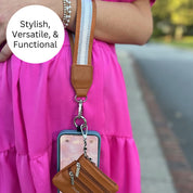 Clip & Go Strap with Pouch - Stripe Collection