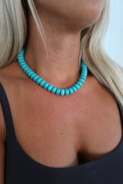 TURQUOISE CHUNKY NECKLACE