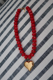 RED HEART NECKLACE