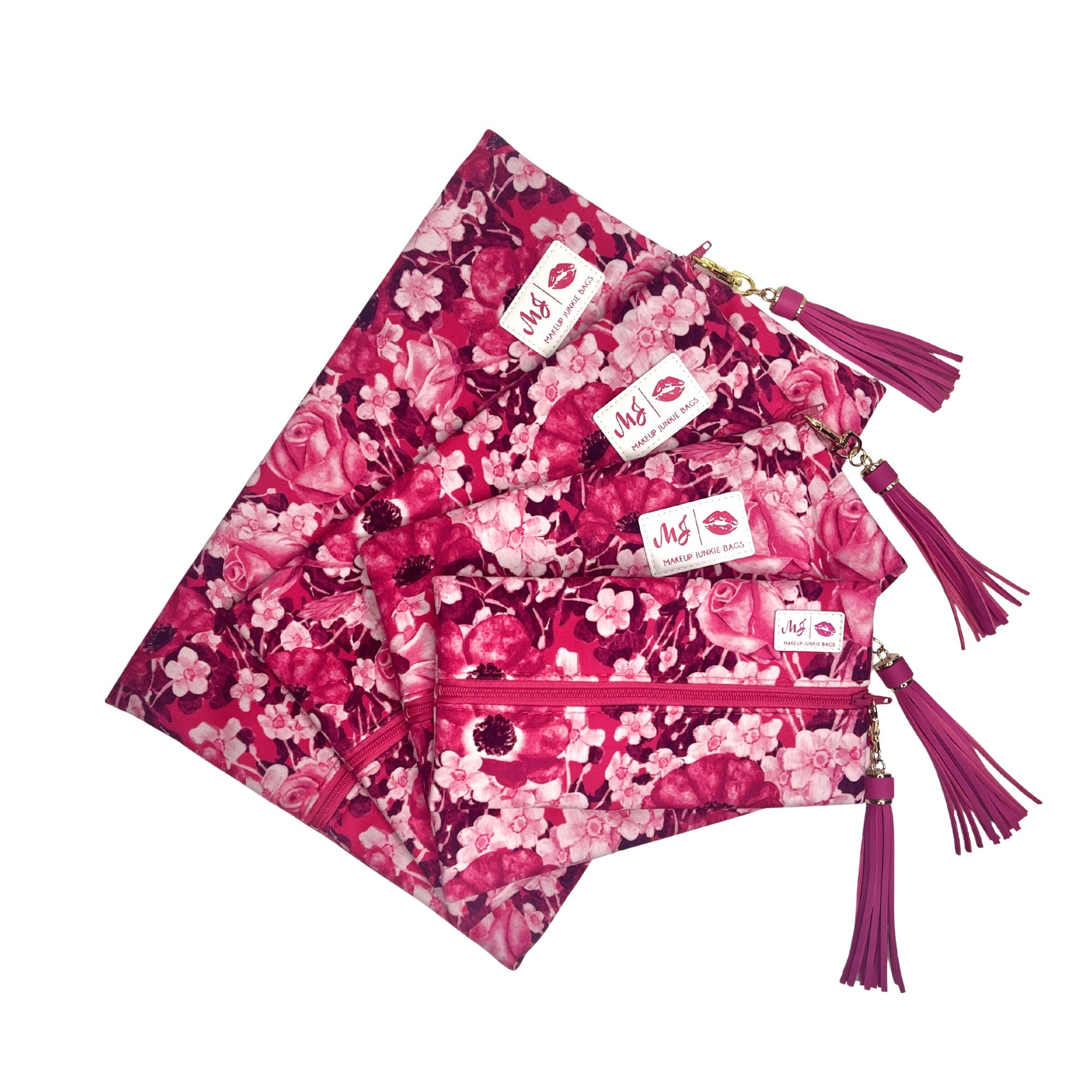 Petals and Pinstripes By Makeup Junkie Bags