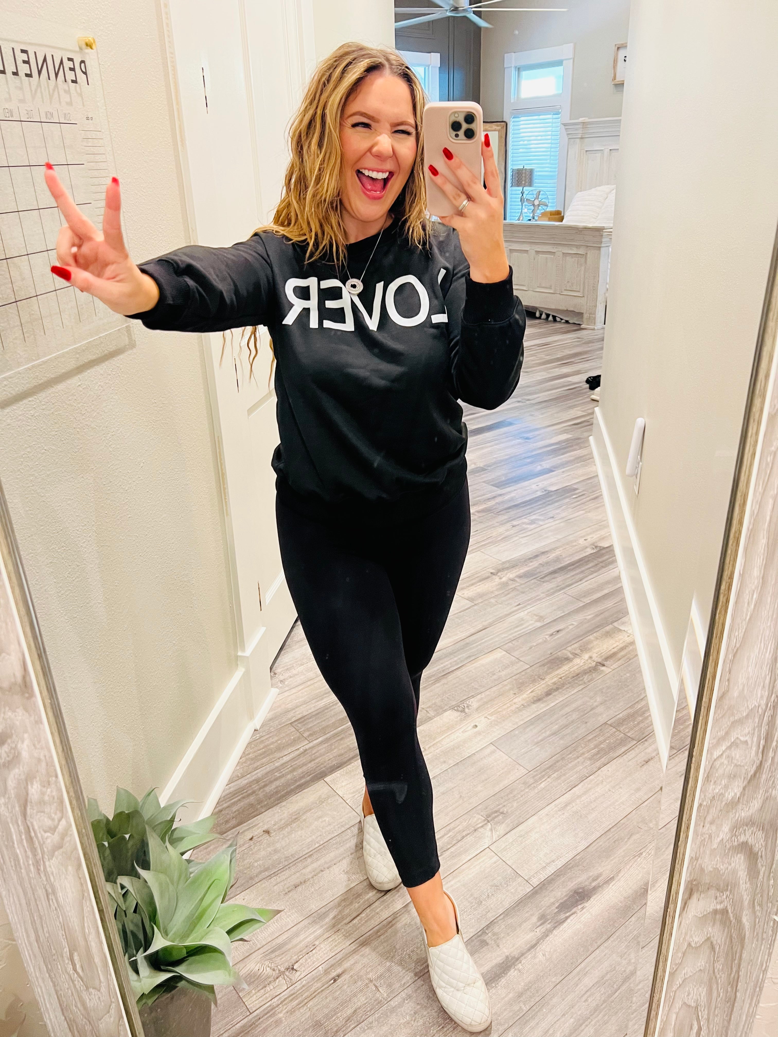 Soft Black Crewneck Sweater Lover