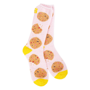 Pink cookies Crescent Socks Comfy Socks
