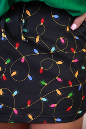 Christmas Lights Skort