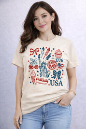 Liberty, Hotdog, USA Graphic Tee