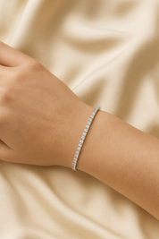 Bella Neane White Gold Tennis Bracelet  2MM