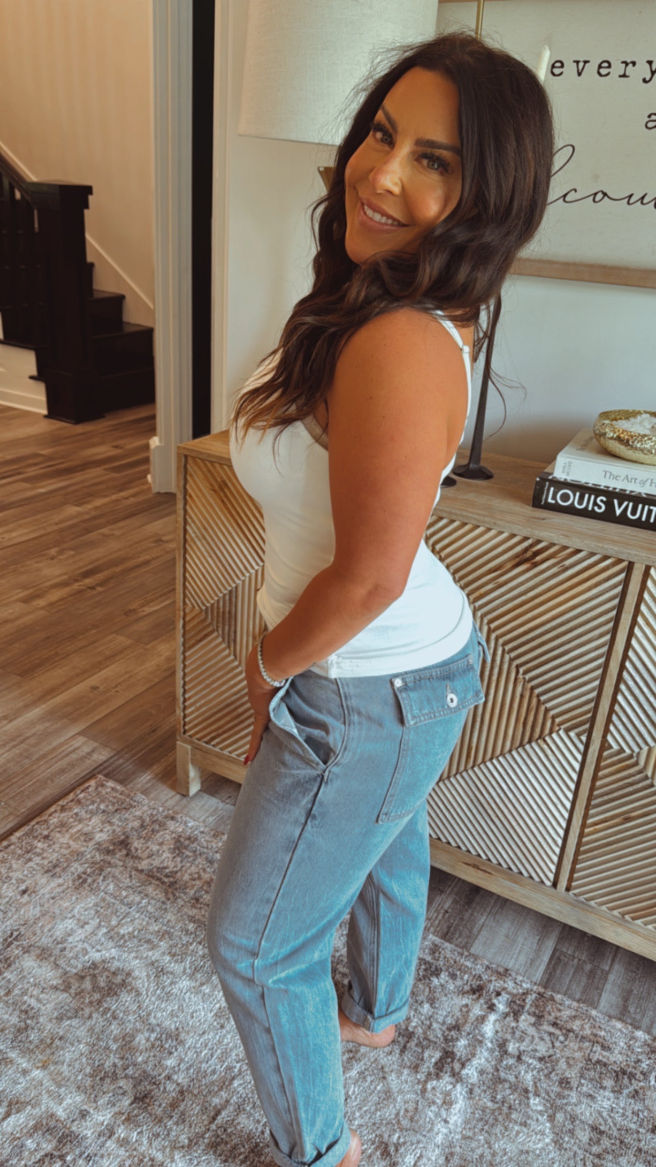 Ivory Square Neck Tank