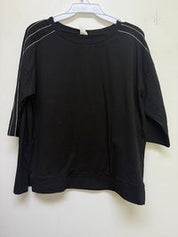 Black Elbow Sleeve Top