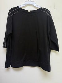 Black Elbow Sleeve Top