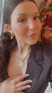 Bella Neane Diva Gold Sun earrings