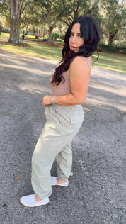 Relaxed Fit Olive Joggers