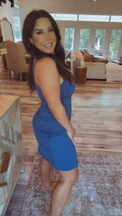 Royal Blue Tennis Dress