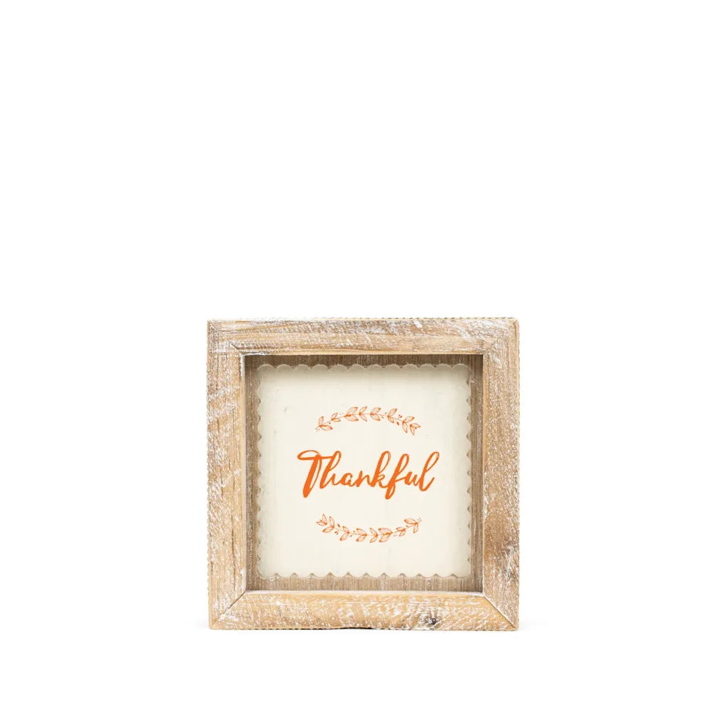 Witchy Thankful Reversible Wood Frame Sign