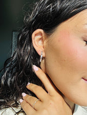 Studded Hoop Earrings