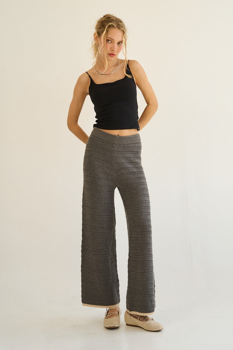 The Greii Grey Knit Pants 30a