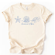 Summer Vibes Natural graphic tee