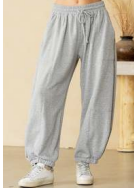 Comfy Grey Drawstring Joggers