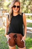 Jess Lea  Banks Basic Lettuce Tank Black