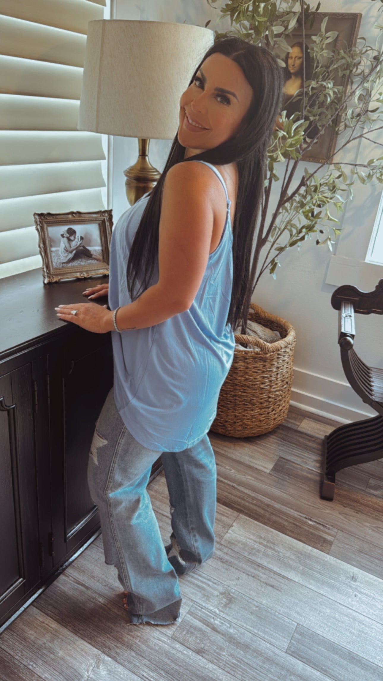 Soft Light Blue Tunic Tank