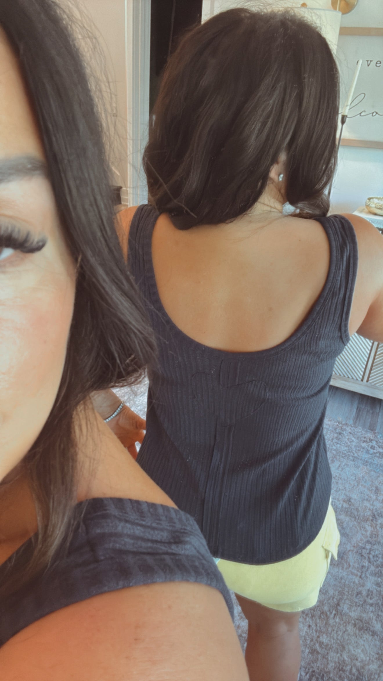 Dark Navy Ribbed Everyday Tank