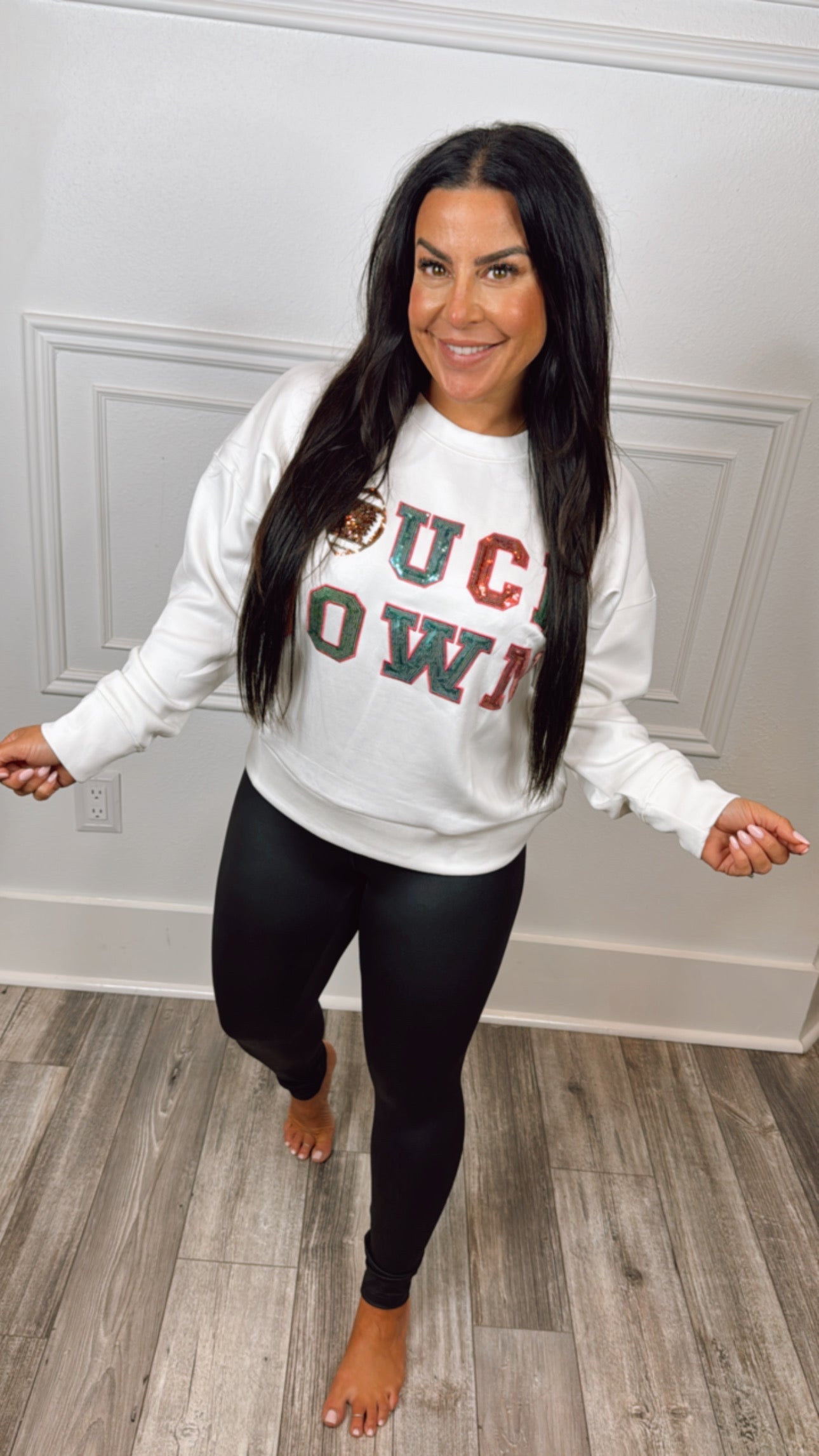 Heaven Soft Touchdown Multicolor Crewneck