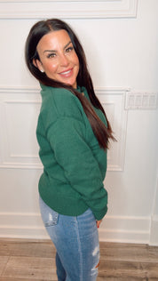 Ultra Soft Green Button Up Cardi