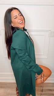 Hunter Green Long Sleeve Blazer