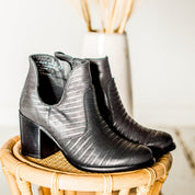 Blurred Lines Ankle Boot in Black