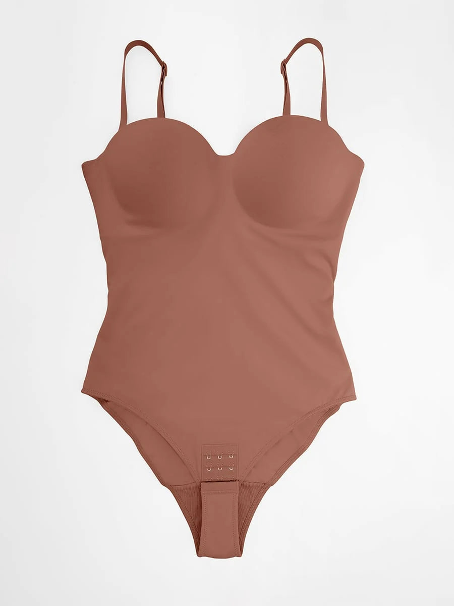 Carmel Brown Push UP Half Cup Bodyshaping Suit