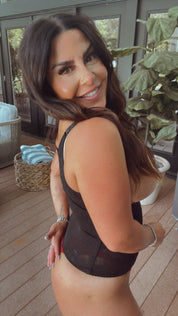 Sassy Black Corset Lace Shapewear