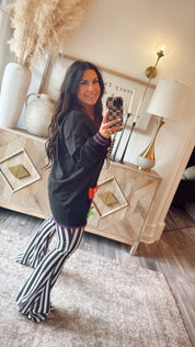 Black Purple and Bows Halloween Jess Lea Cardi