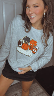 TIs The Season Chenille Patch Crewneck