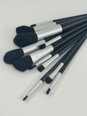 13 Piece Black Travel Make Up Brush Kit