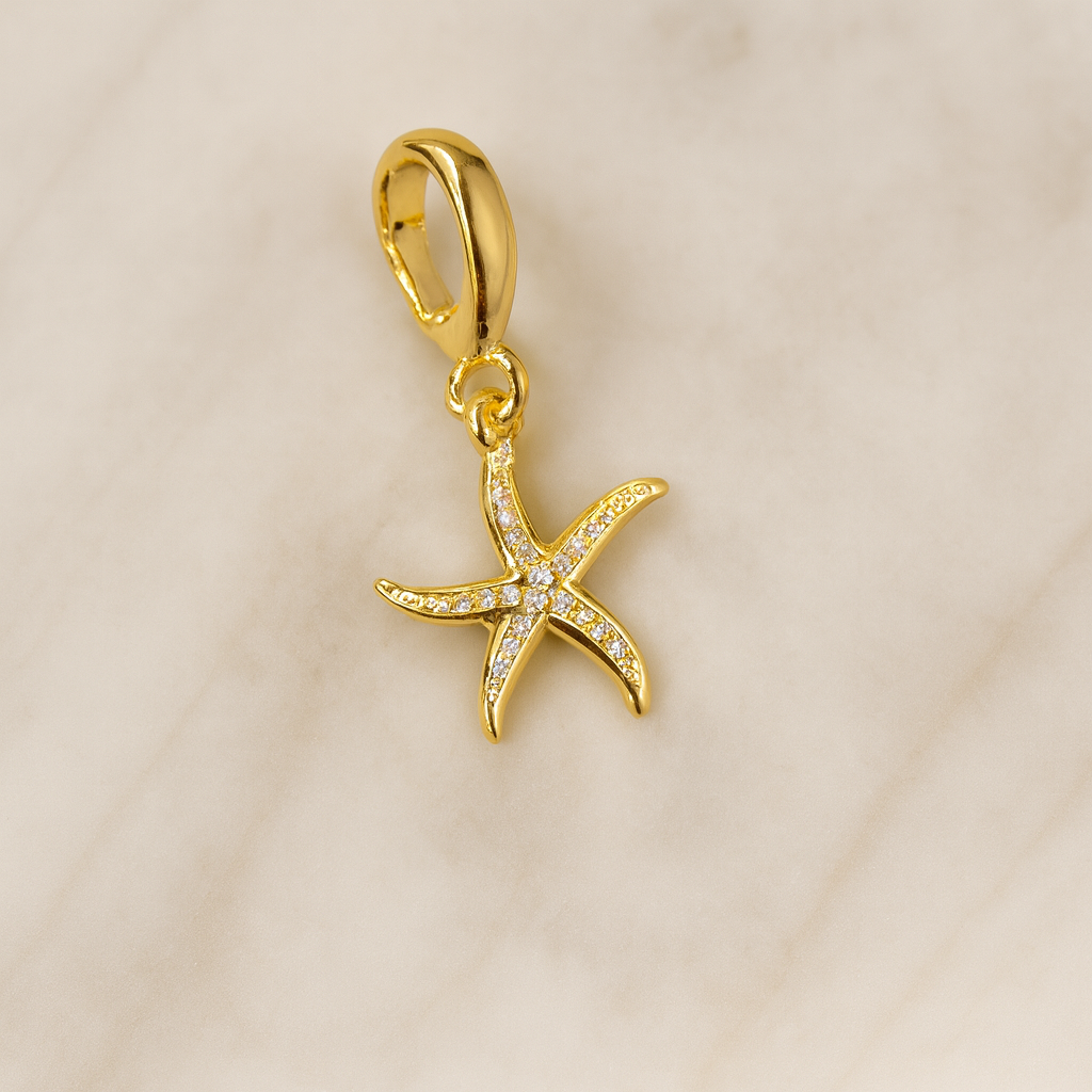 Bella Neane Gold and Crystal Starfish Charm